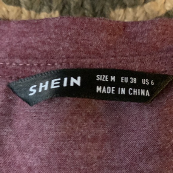 SHEIN Knit Top. Layered Bottom. Raspberry In Color. Medium. Great Condition - Picture 5 of 5